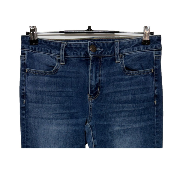 American Eagle Jeans Womens 10 Long Blue 360 Level Stretch Jegging Actual 30X30 - Picture 5 of 10